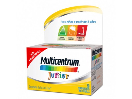 Multicentrum Junior 30 comprimidos masticables